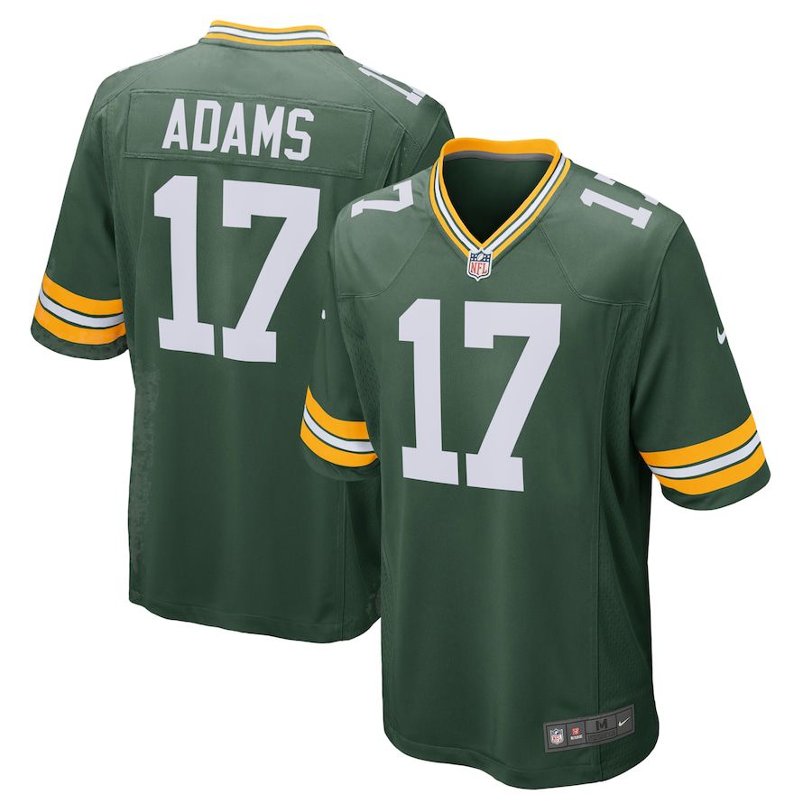 Men Green Bay Packers #17 Davante Adams Nike Green Game Team NFL Jersey